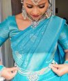 Meera By Aab Art Silk Jacquard Border Saree 